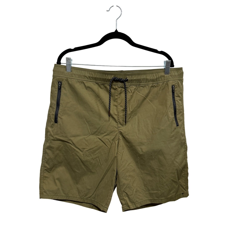 Urban Pipeline Shorts Mens 36 Olive Green Stretch Zip Pockets Superflex Nylon
